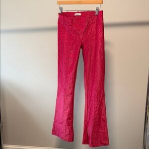 Chic Pink Flare Women's Jeans